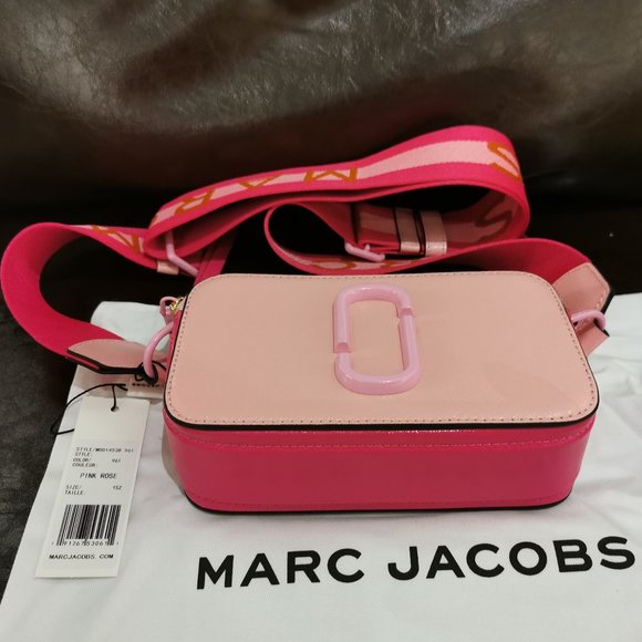 Marc Jacobs the SNAPSHOT Crossbody Pink Bag Rose - Picture 2 of 11